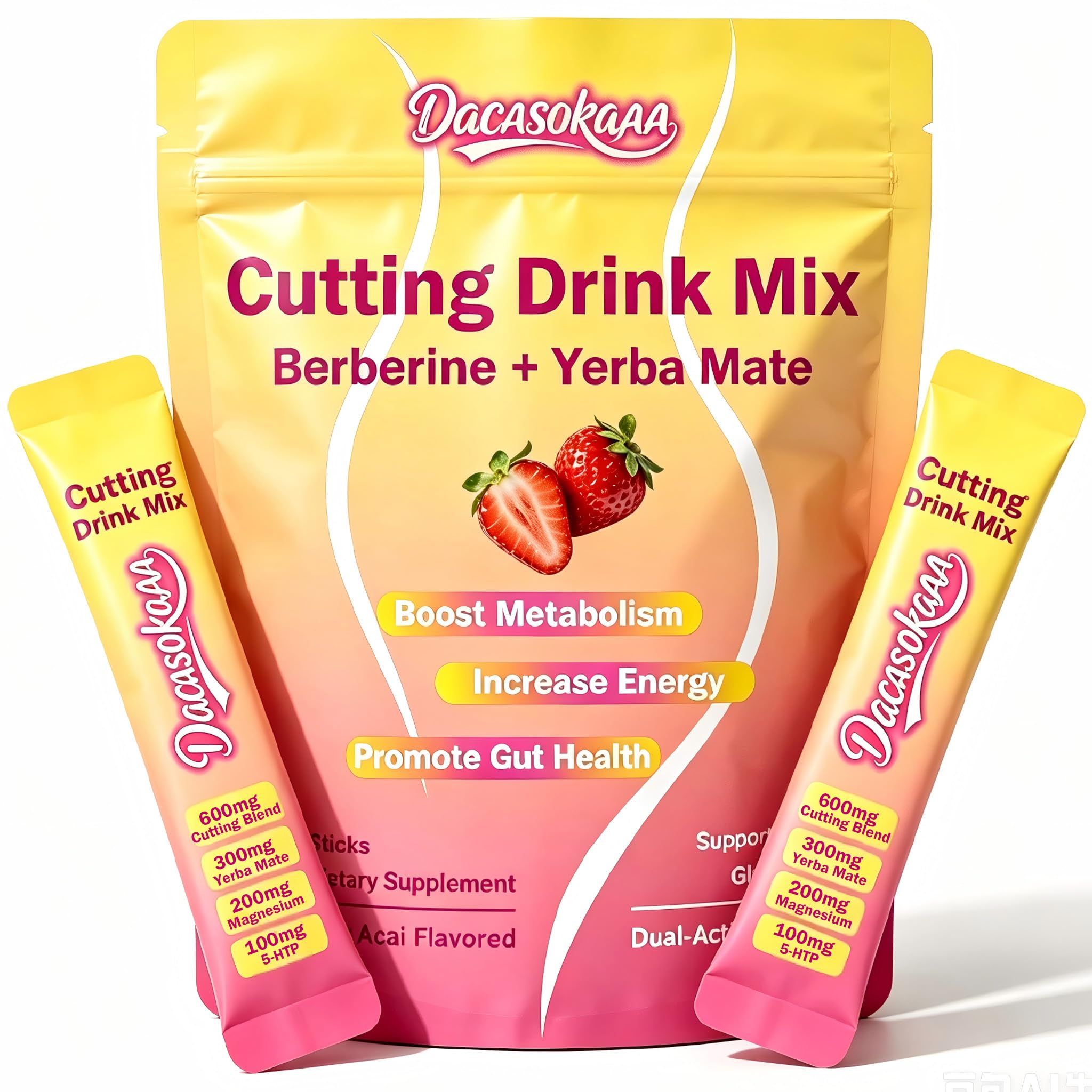 Cutting Drink Mix Berberine + Yerba Mate for Slimming, Metabolism & Energy