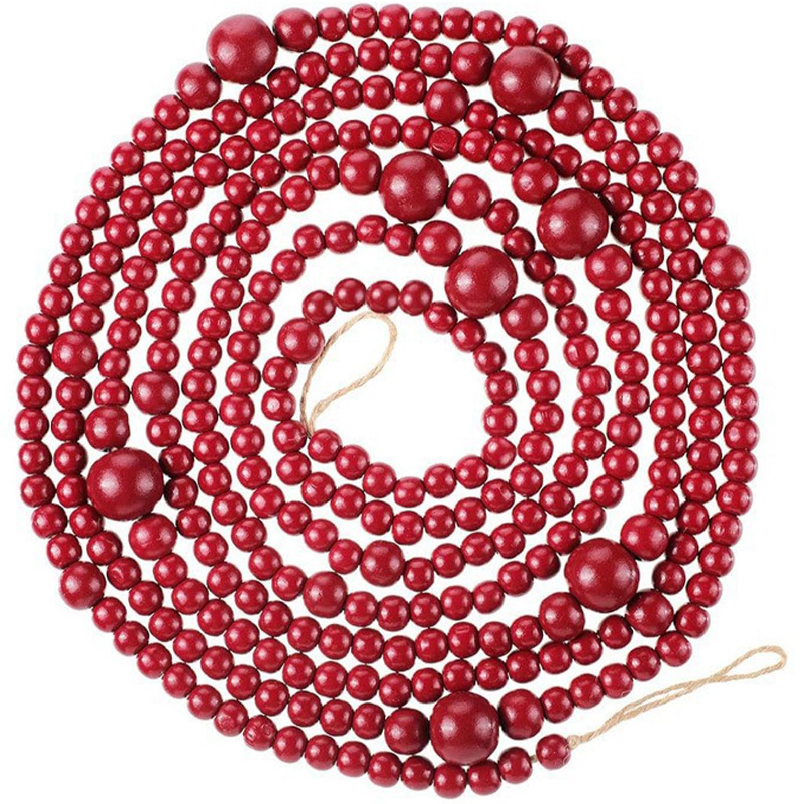 Perles en bois de Noël pour éviter les décorations fragiles qui cassent