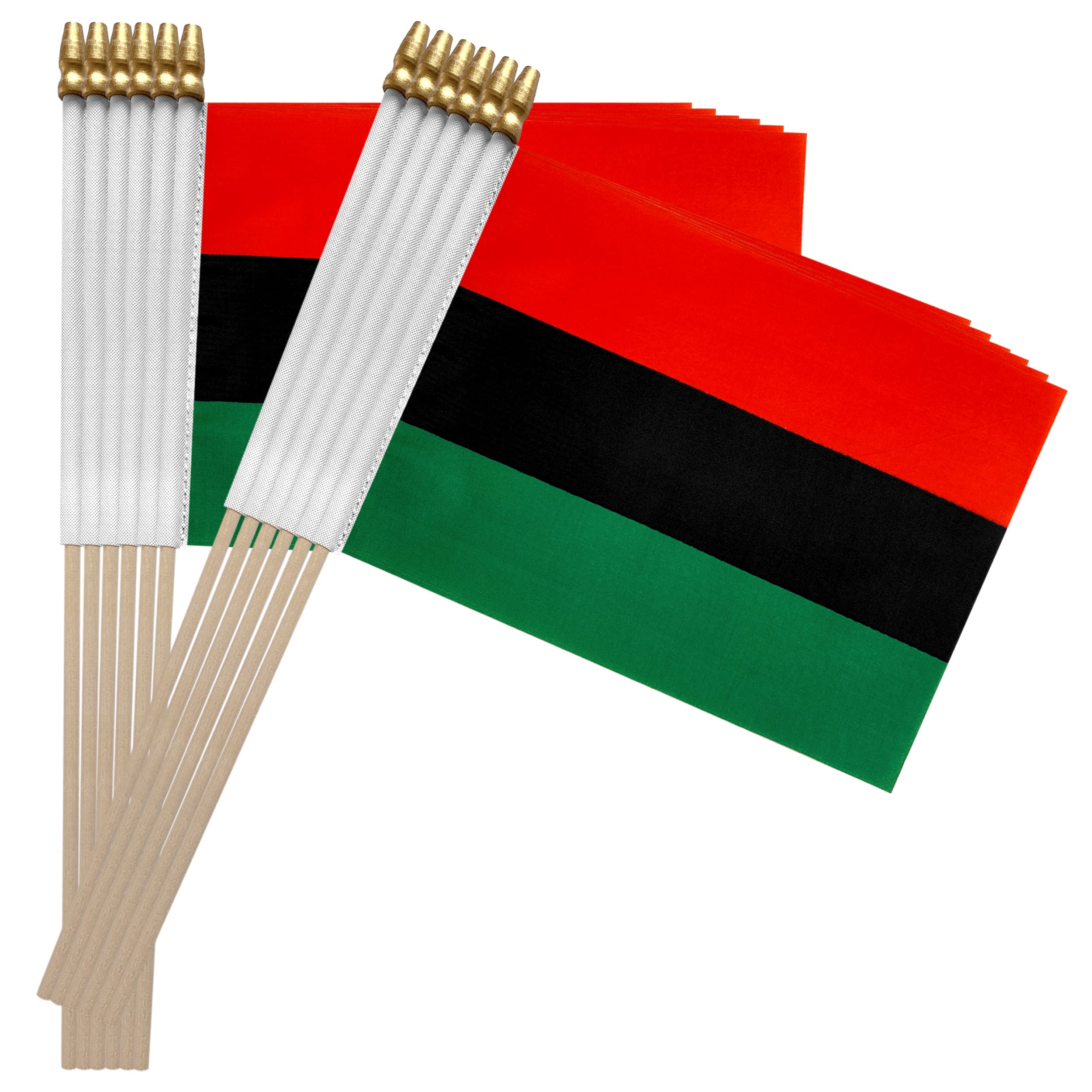 Amazon.com: TSMD African Afro American Stick Flag Small Mini Hand