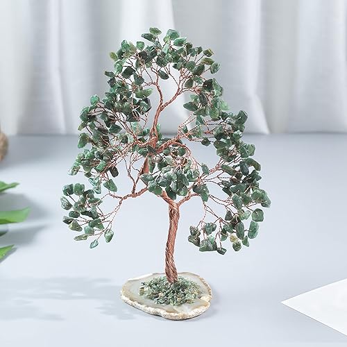 Miniatura 2 de BEZAVO Árbol de la vida de cristal de aventurina verde – Regalos de cumpleaños para mujeres, mamá, inauguración de la casa y regalo espiritual hecho