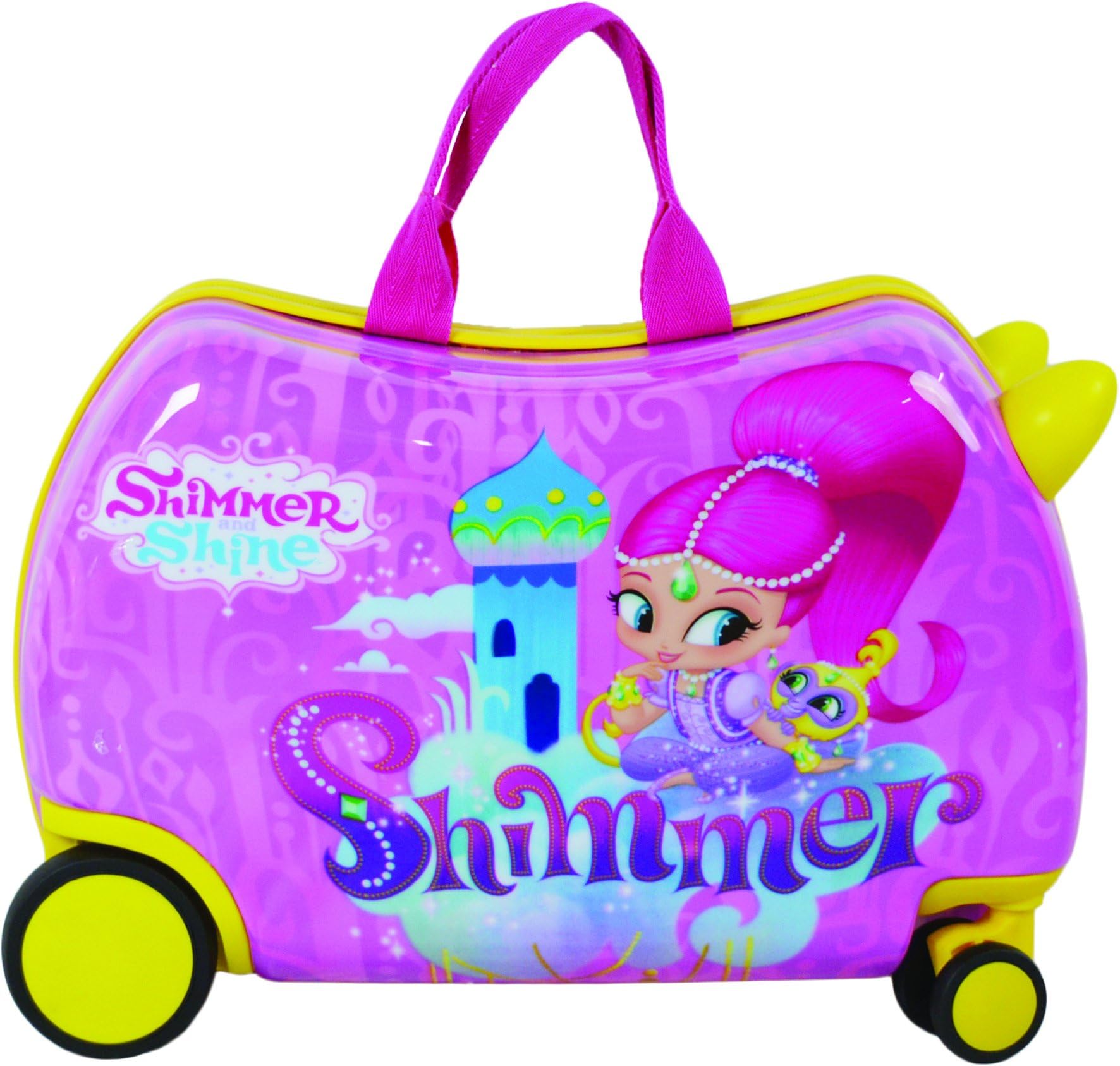 Nickelodeon Shimmer And Shine Kids CarryOn Luggage 20" Children SeatOn Ride-On Suitecase