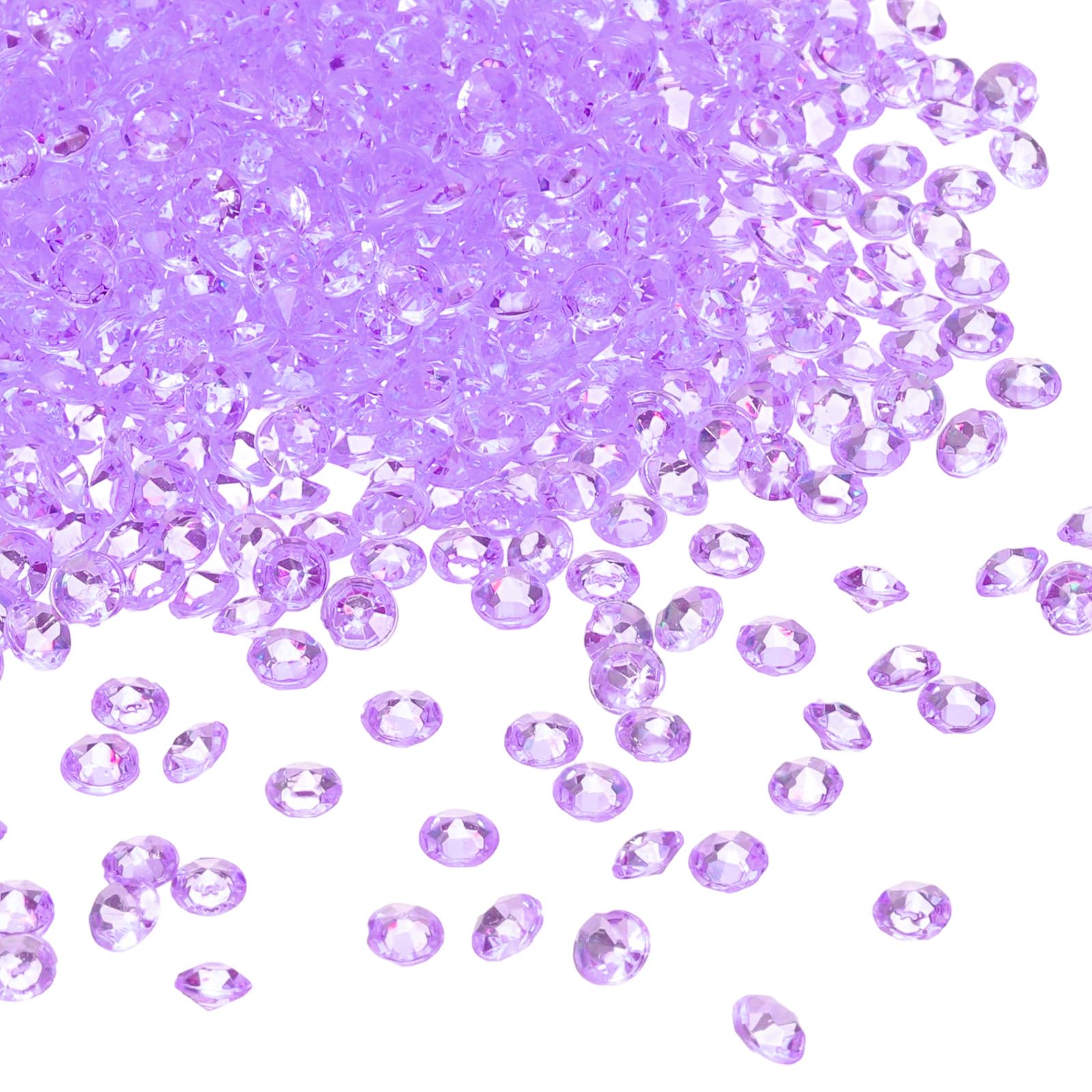 Muiltvoe 5000Pcs Wedding Table Scatter Confetti Fake Crystals Acrylic Diamonds Rhinestones Vase Fillers Gems for Crafts,Table Centerpiece Decor, Bridal Shower Party (Dark Purple, 4.5mm)