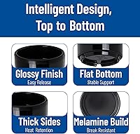 Vista 5 de Carlisle FoodService Products 41003 Ramequín de melamina de lados rectos, 2 onzas, negro (paquete de 48)