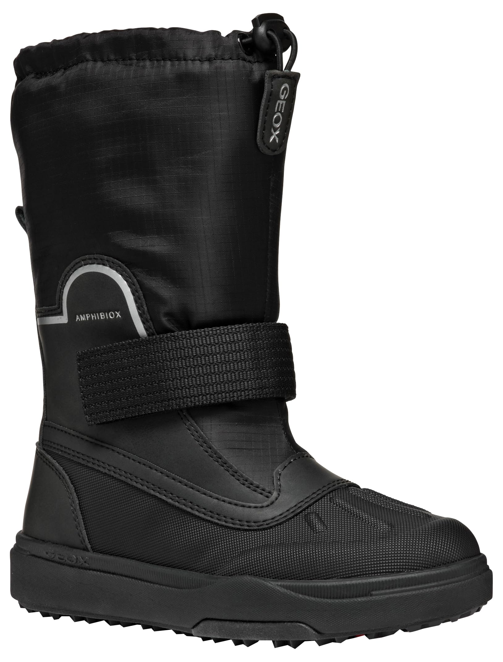 Geox J BUNSHEE PG BOY B A, Snow Boot, Black,