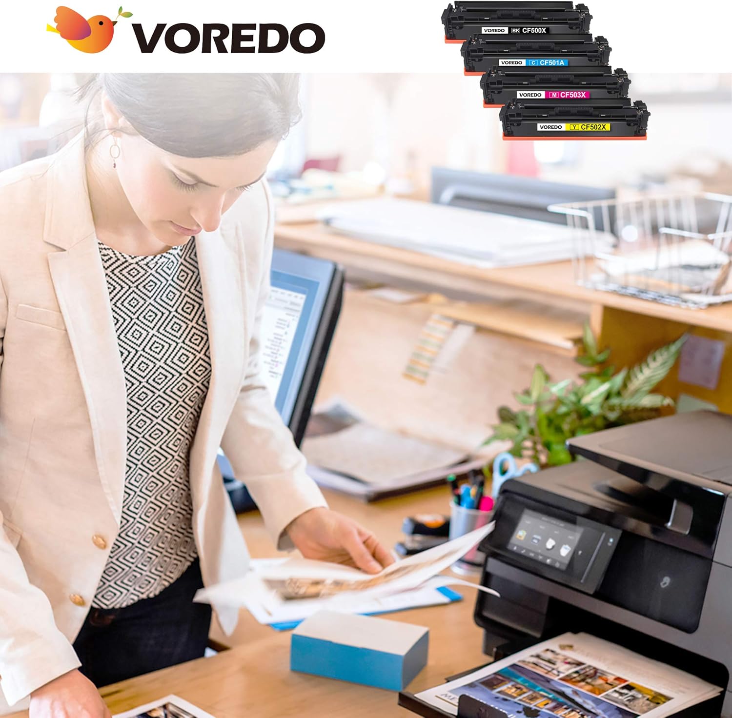 Blасk Frіdау - 50% оƒƒ VOREDO Compatible Toner Cartridge Replacement for HP 202X 202A High Yield use for HP Color for Pro MFP M281fdw M281cdw M281fdn M254dw M254nw M254dn, 4-Pack (Black, Cyan, Magenta, Yellow) Flаѕh Dеаlѕ - 70% оƒƒ VOREDO Compatible Toner Cartridge Replacement for HP 202X 202A High Yield use for HP Color for Pro MFP M281fdw M281cdw M281fdn M254dw M254nw M254dn, 4-Pack (Black, Cyan, Magenta, Yellow)