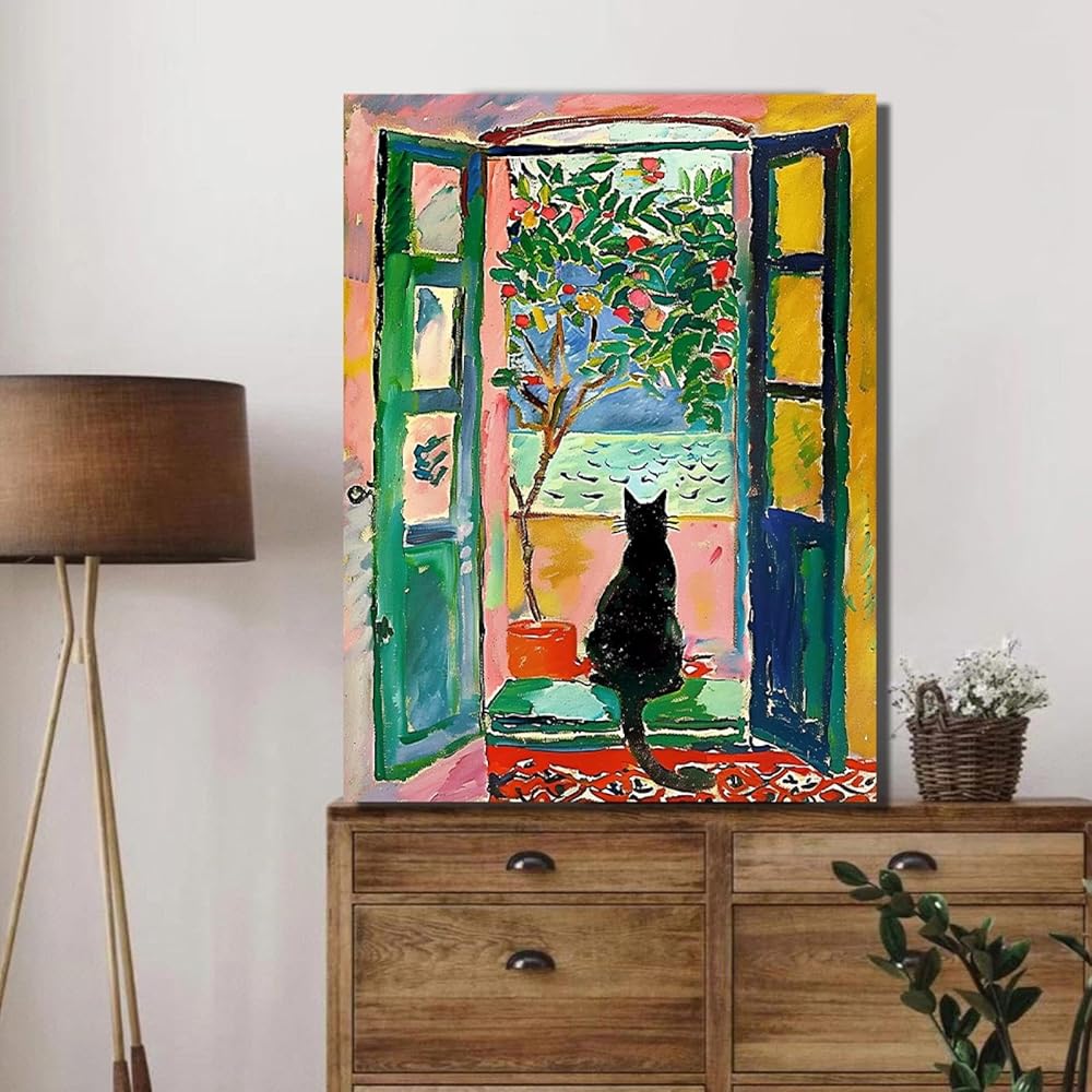ALMLZL Henri Matisse Wall Art Cat in Famous Henri Jordan | Ubuy