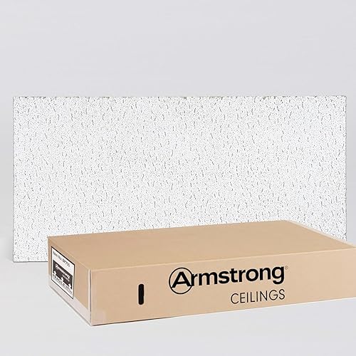 Miniatura 10 de Armstrong Azulejos de techo azulejos de techo de 2 x 2  16 azulejos de techo blancos techos acústicos para rejilla de techo suspendido FISSURED 756
