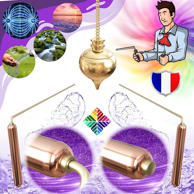 Set Rabdomante Vibratis - Bacchette Professionali E Pendolo Divinatorio Con Quadranti E Guida - Foto 3