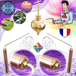 Bacchette Rabdomanti Professionali E Pendolo In Quarzo Rosa - Kit Radioestesia Per Principianti Ed Esperti - Foto 4