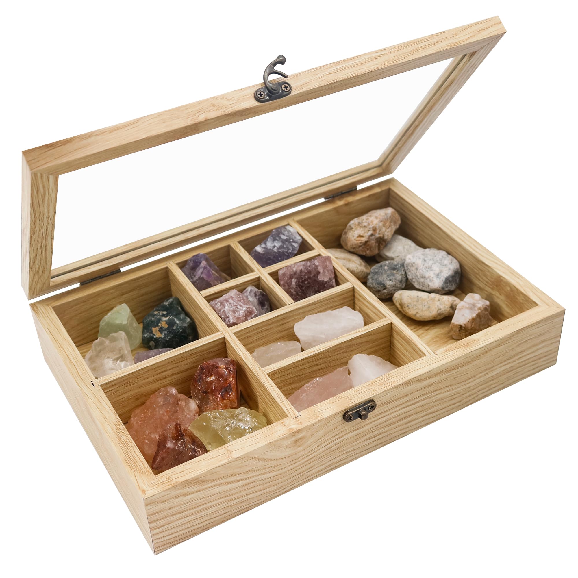 edelsteine aufbewahrung GMFrames Fels Vitrine Organisieren Sie Ihre in 9 Rastern,Kristallhalter für Steine-Display,Aufbewahrungsbox Crystal Organizer Natürlich Spielzeug Available Colors:Matte Seafoam #87404 Metallkorb H22cm Weiß Metall Mützen Aufbewahrungssystem