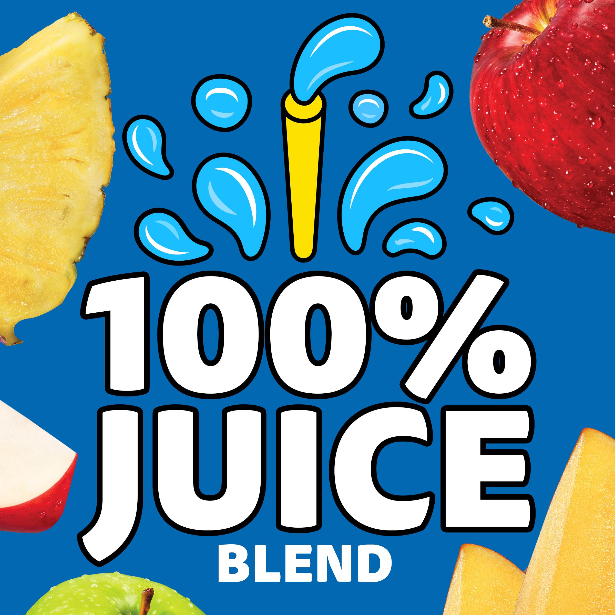 Capri Sun Mango Pineapple Flavored 100% Juice Blend from Concentrate with Added Ingredients and Other Natural Flavor, 40 ct Pack, 4 Boxes of 10 Pouches