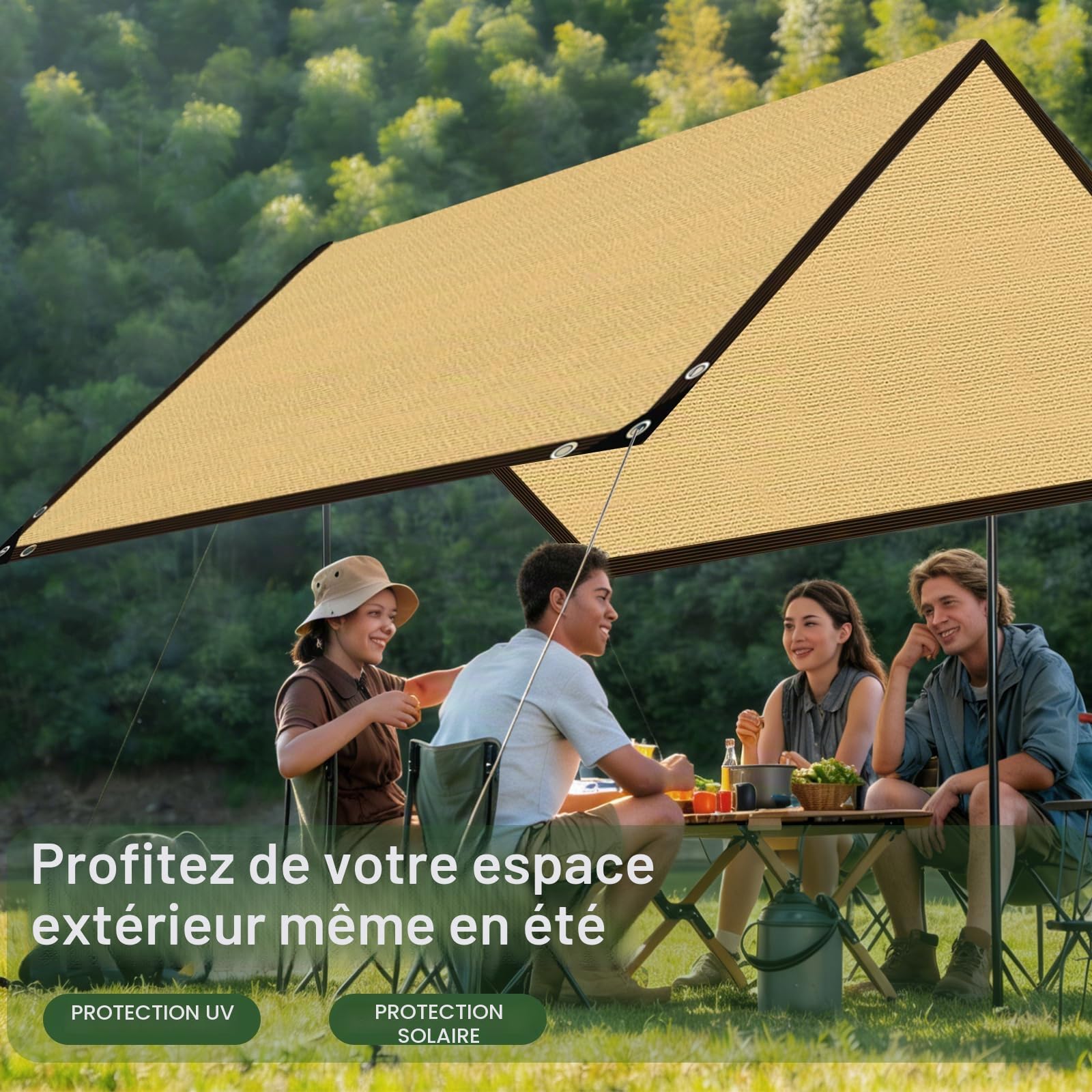 Filet D'Ombrage, Filet Protection Solaire 95% UV Tissu D'Ombrage, Toile d'ombrage de Serres Coupe-Ventpour La Couverture VéGéTale/Serre/Jardin/Pergola