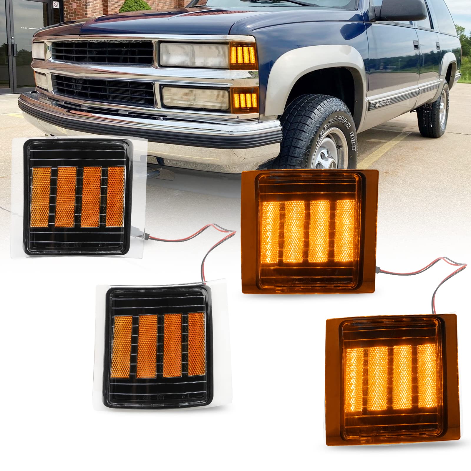 Amazon.com: Bestview Front Corner Light for 1994-1998 Chevy