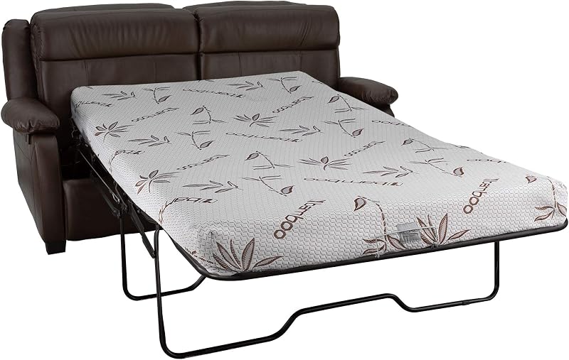 RecPro Charles 65" RV Hide-A-Bed Loveseat, Chestnut image 3