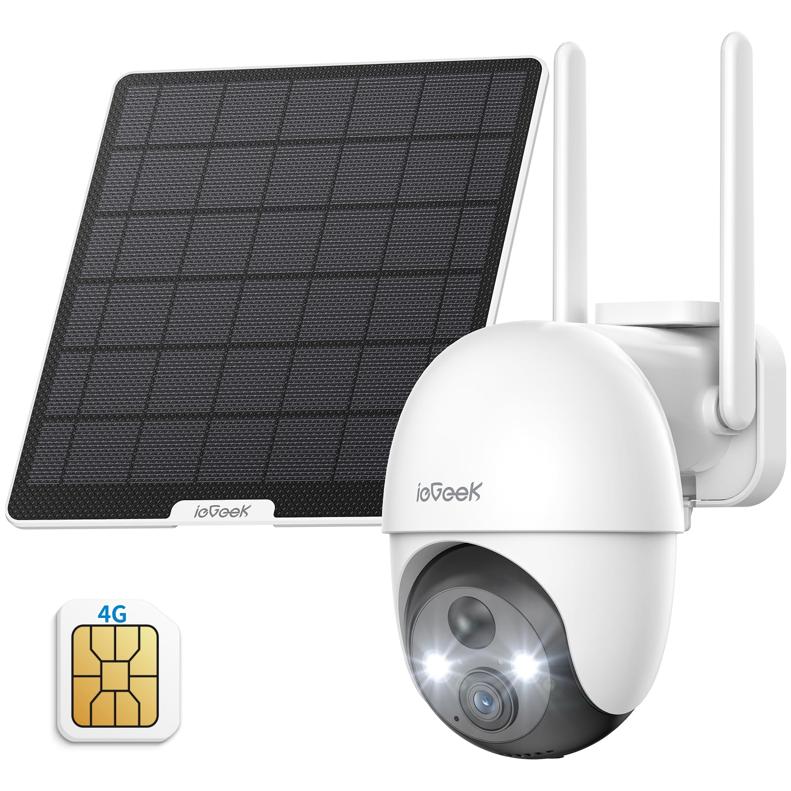 Telecamera di sorveglianza Pan-Tilt con connessione 4G e batteria Telecamera di sorveglianza Pan-Tilt con connessione 4G e batteria