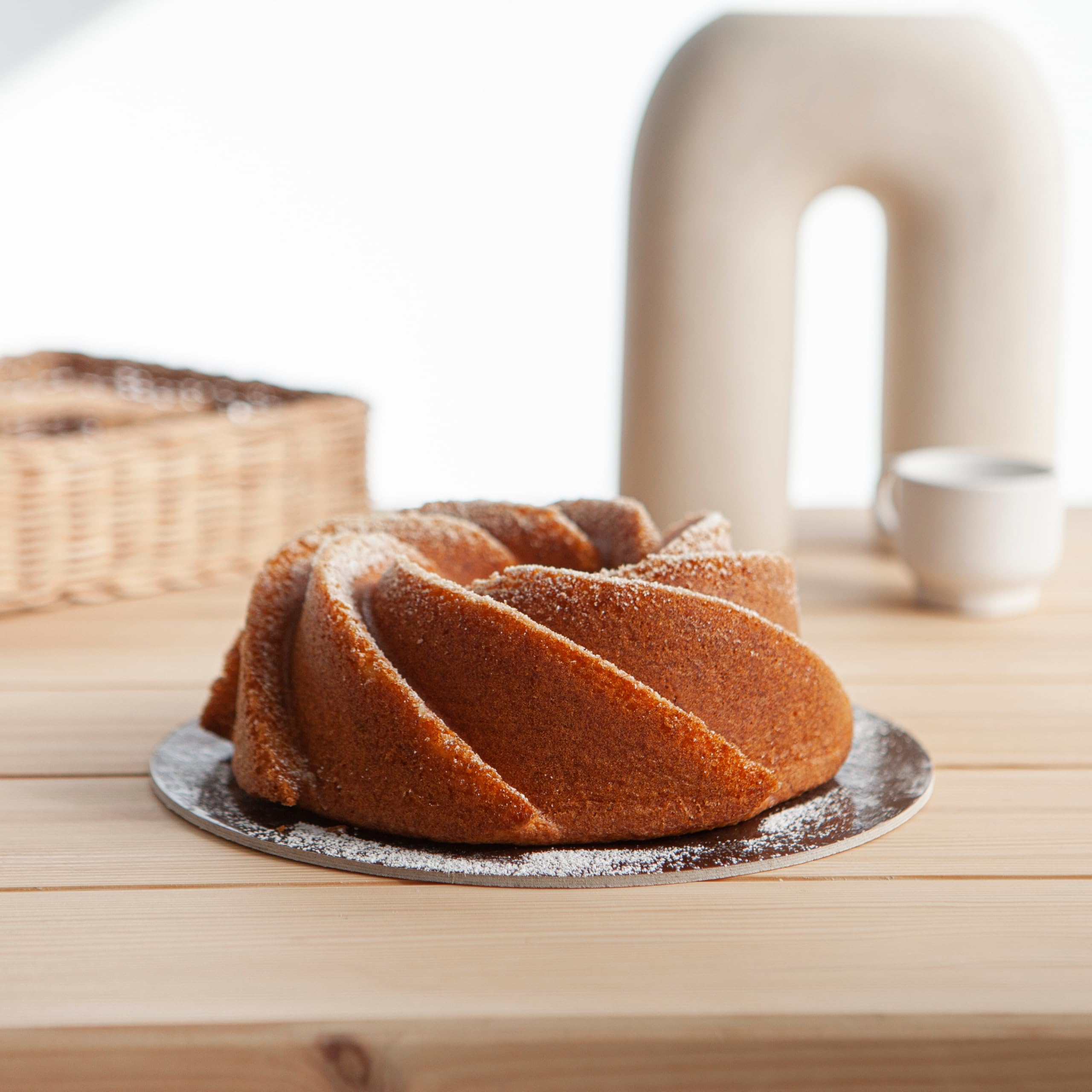 Erreke Moule à Gâteau avec Double Revêtement Antiadhésif, Spirale | Moule Kouglof. Moule Gateau. Moule à Tarte. Aluminium Moulé Résistant. Savarin Cuisson Uniforme. Pour Pâtisserie Maison