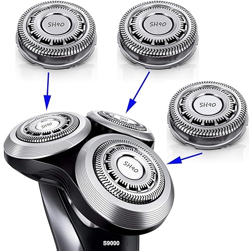 Cabezales de repuesto SH90 compatibles con Philips Norelco Shaver Series 9000 Series 8950