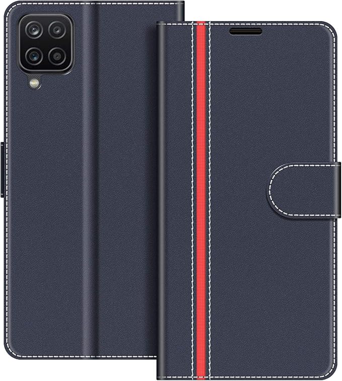 Coodio Samsung Galaxy A12 Case Samsung M12 Phone Case Galaxy A12 Wallet Case Magnetic Flip Leather Case For Samsung Galaxy A12 M12 Phone Cover Dark Blue Red Amazon Co Uk Electronics Photo