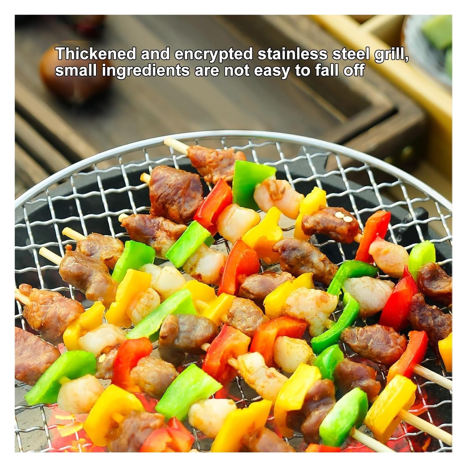 Grill węglowy Żeliwny grill Hibachi, grill węglowy BBQ przenośny piecyk do grilla Mini grill węglowy Piec kempingowy Piec na piknik na świeżym powietrzu, impreza z grillem, piknik domowy, kemping