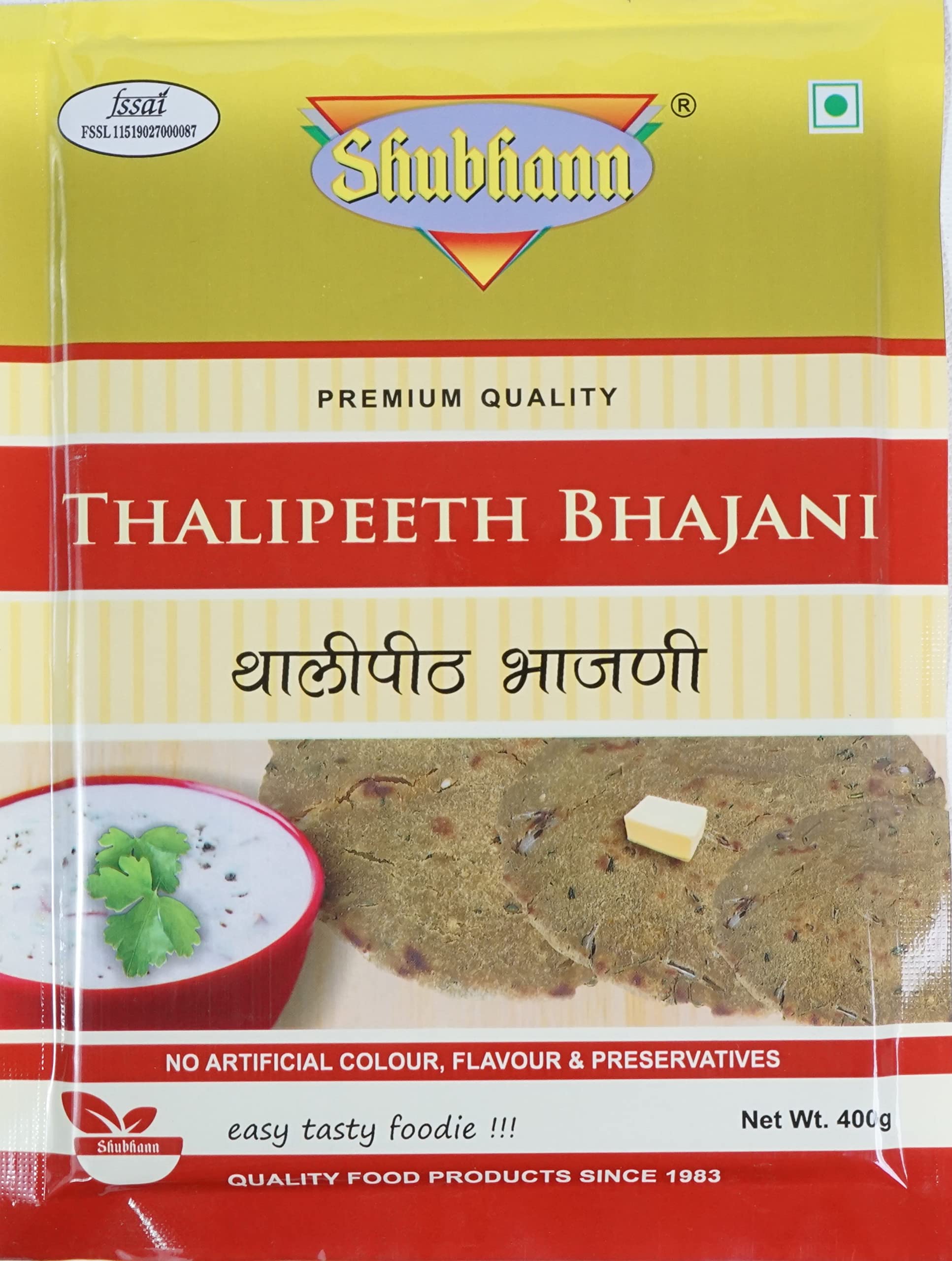 Shubhann Thalipeeth Bhajni 400g Pack of 4 (B012OZLRSC) Amazon Price History, Amazon Price Tracker