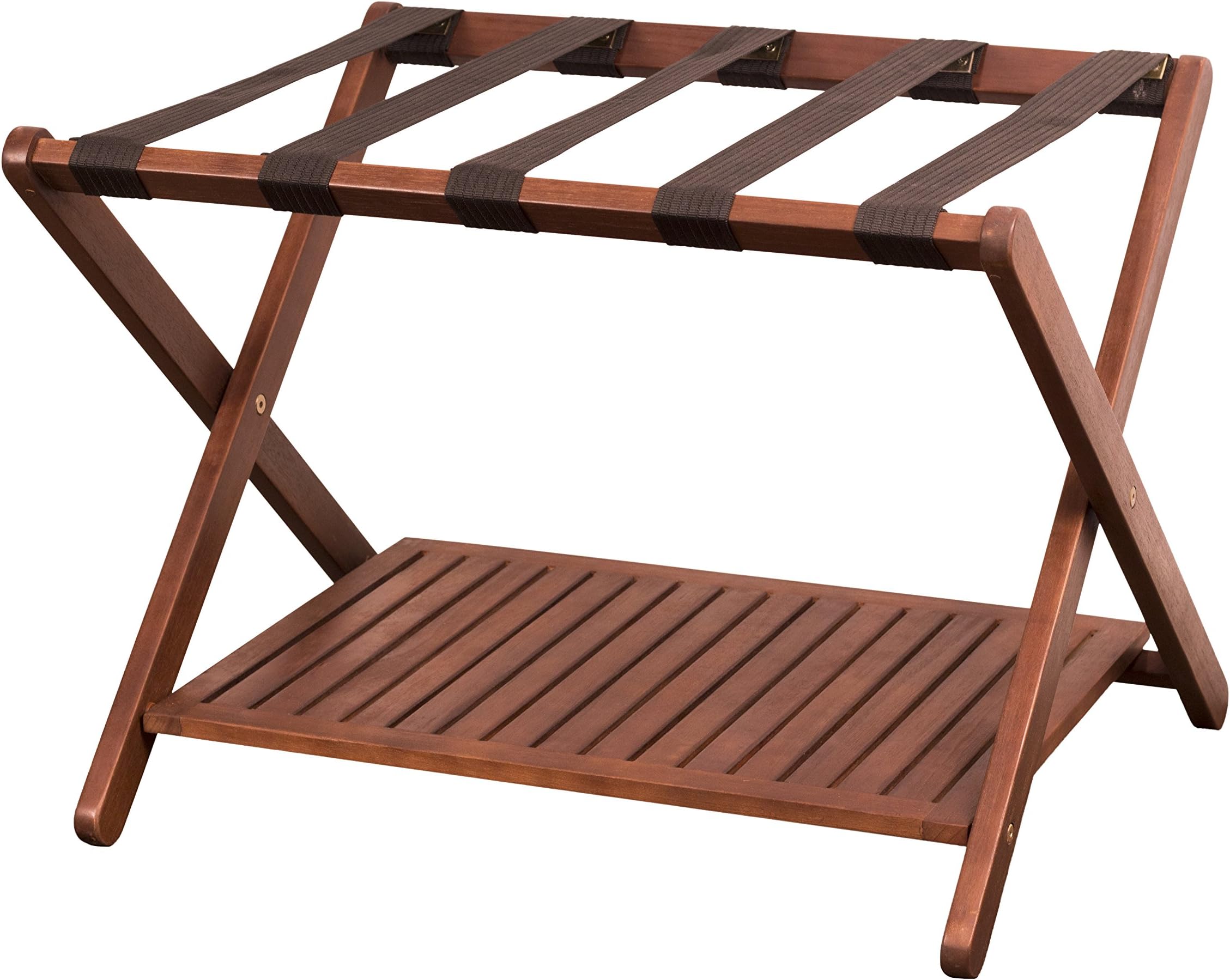 Merry Products Luggage Rack, Brown