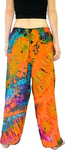 Vista 3 de Orient Trail Pijama de yoga para mujer, teñido anudado, pantalones hippie, talla 4-12 de EE. UU