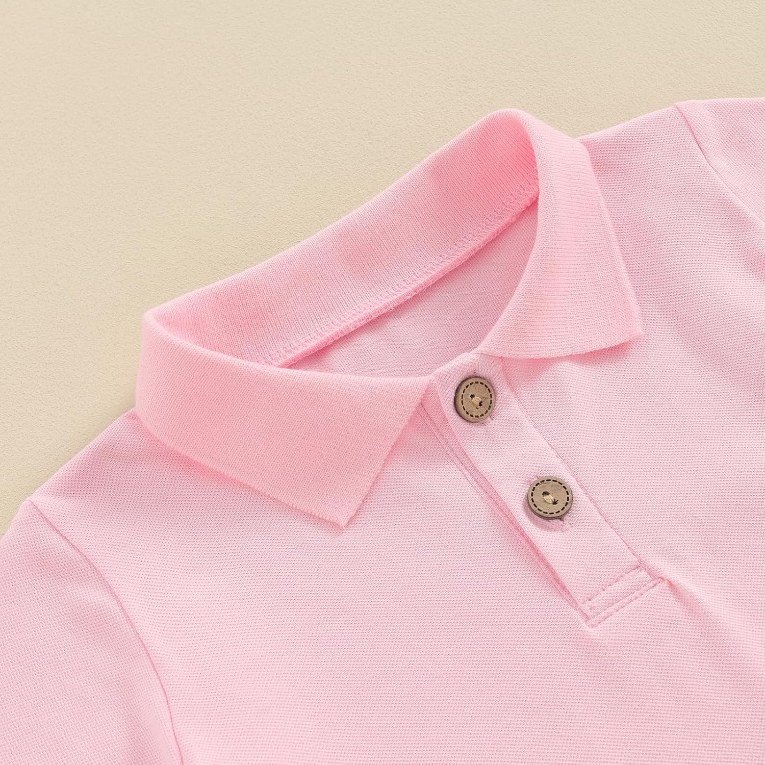 fhutpw Toddler Boy Short Sleeve Pique Polo Shirt & Casual Shorts Set Kids Summer Clothes Suit 2T 3T 4T Little Boys Outfits - Image 6