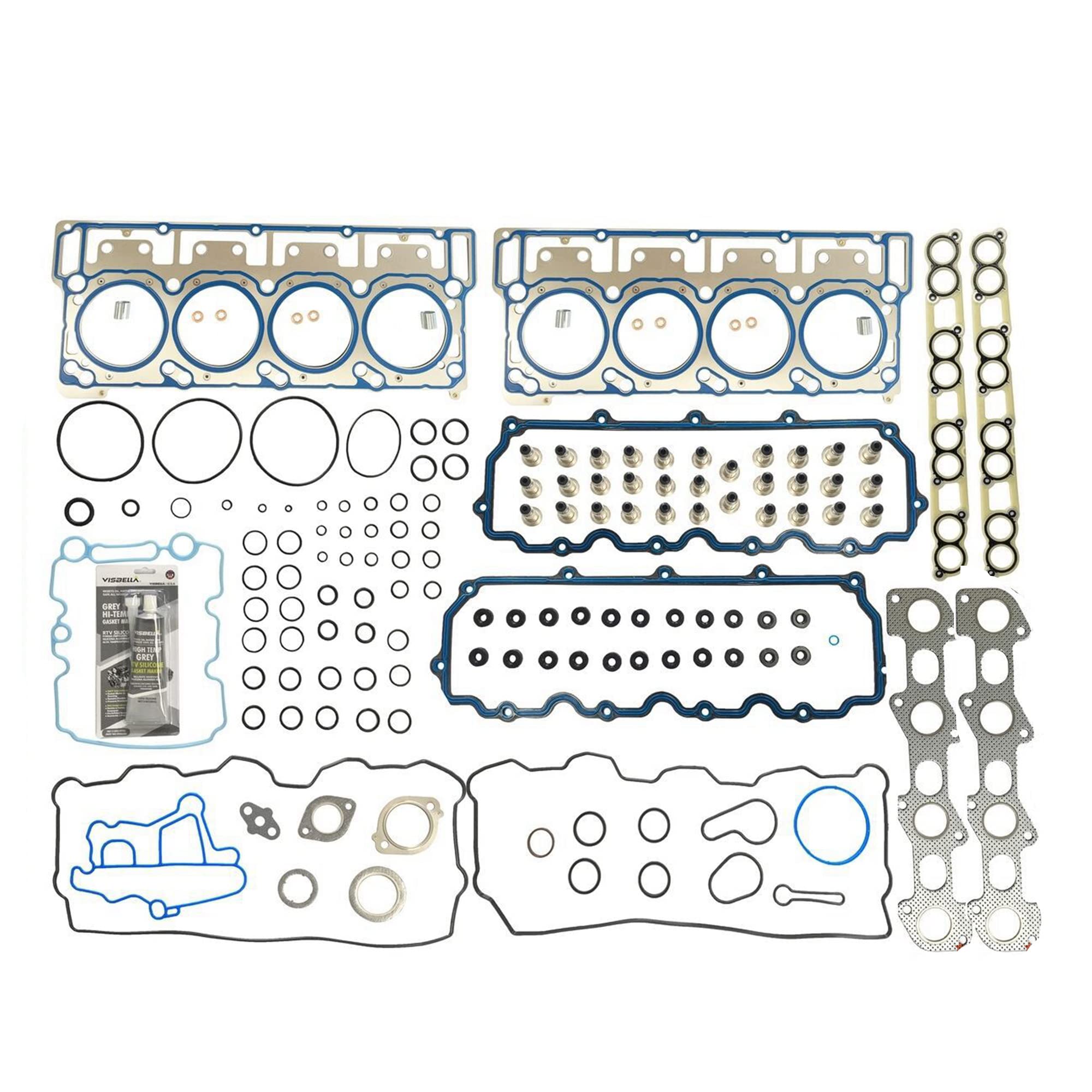 Partsflow Head Gasket Set W/ 20mm Alignment Dowels 6.0L V8