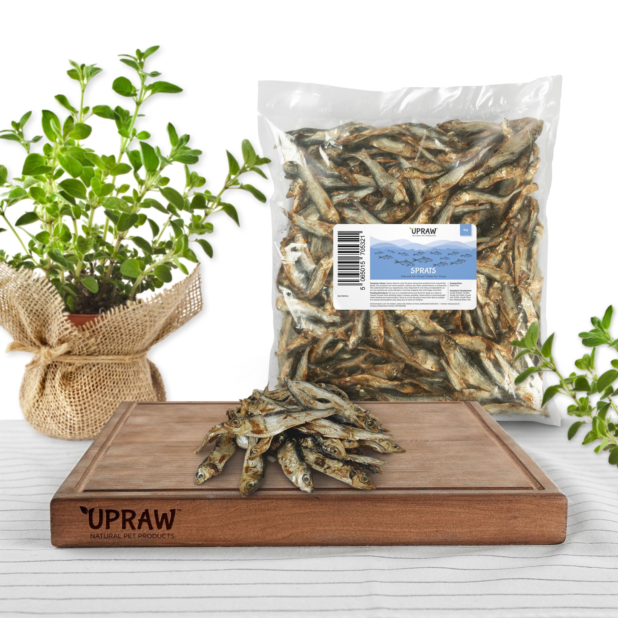 Fish Sprats - 1kg - Healthy - Natural Small Dog Treats - Naturally Air Dried - Grain Free - Hypoallergenic - Low In Fat - Image 2