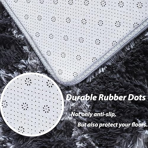 Miniatura 4 de Alfombra suave para dormitorio, sala de estar, alfombra mullida de felpa grande, alfombra mullida de lujo para niñas y niños, alfombra lanuda (3 x 5