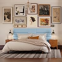 Vista 71 de Jaxx Panelist - Cabecero acolchado moderno, juego de 4 paneles para montar en la pared (cada uno de 11.25 x 38 pulgadas), tamaño King