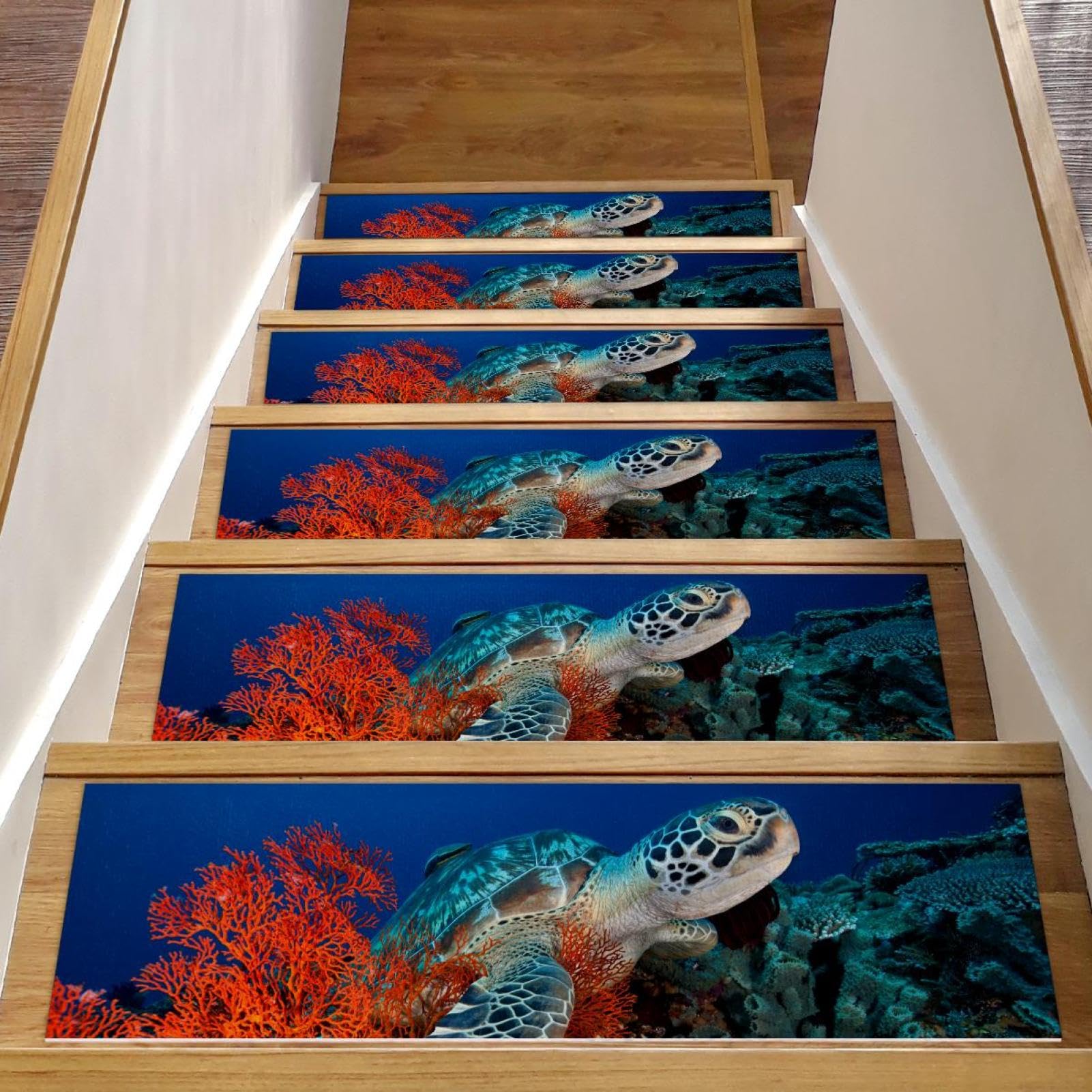 Tapis d'escalier antidérapant pour sécuriser les marches en bois des seniors