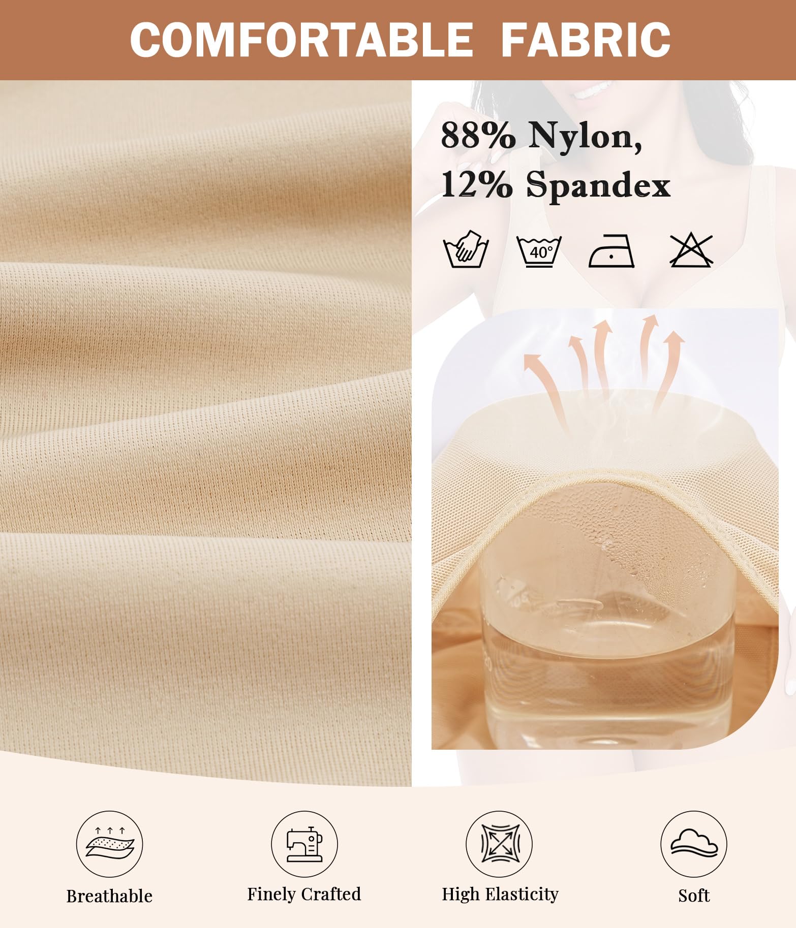 Niwicee Body Contenitivo Modellante Donna Shapewear Bodysuit Pancia Piatta Guaina Contenitiva Perizoma Intimo Snellente Shaper Shaping Sexy Mesh Fajas Spallino Regolabile