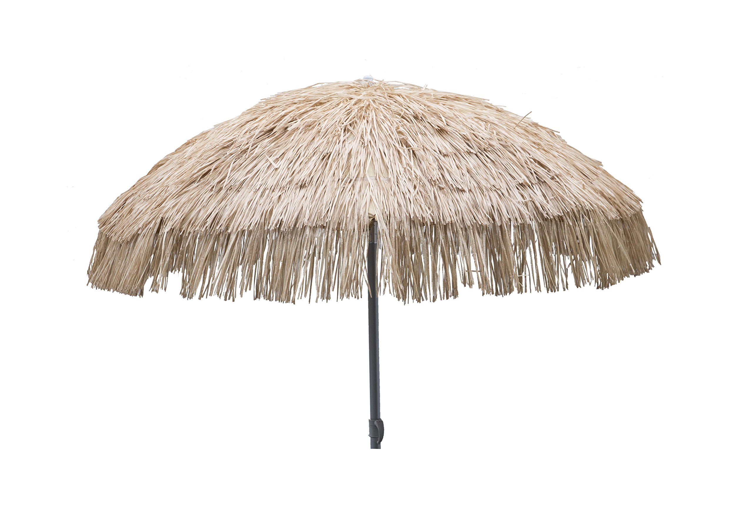 DestinationGear Heininger 1266 Palapa Tiki Brown 6' Patio Pole Umbrella