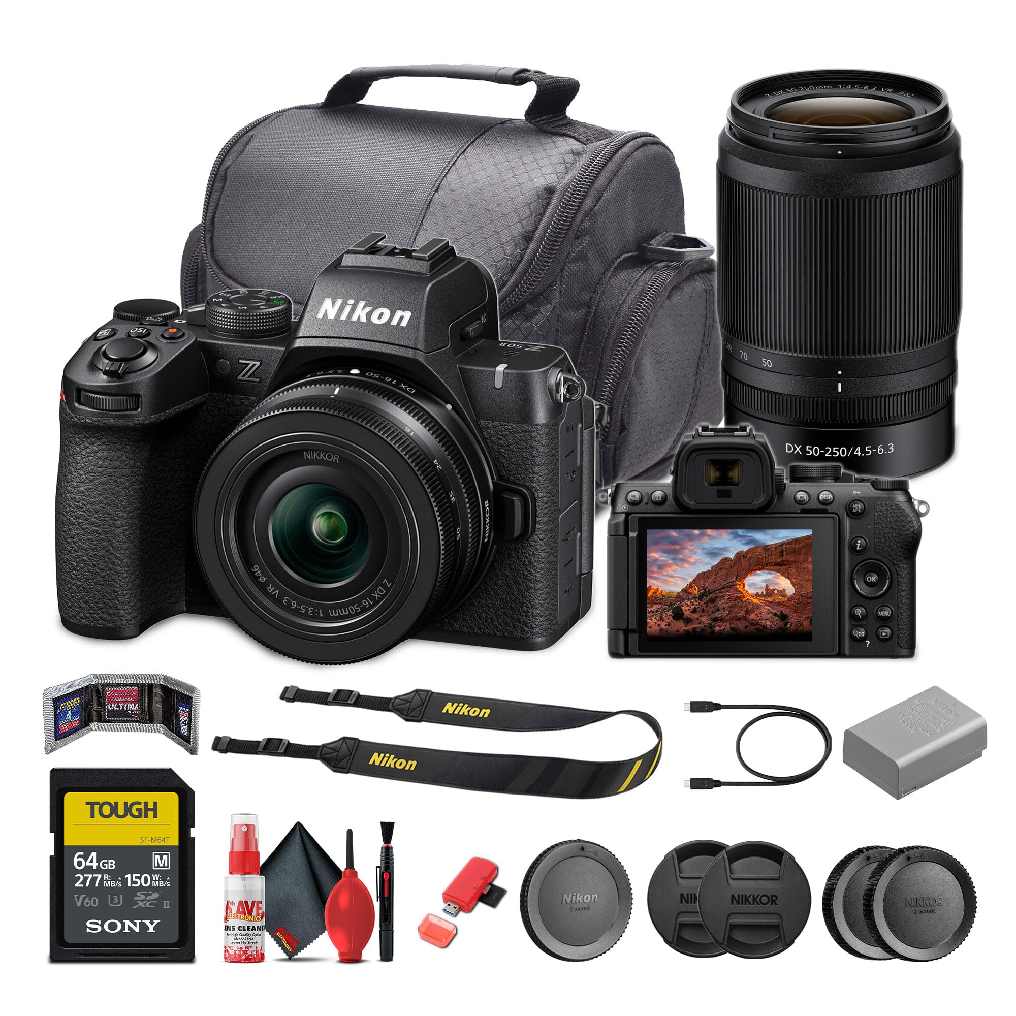 Nikon - 【美品】Nikon z50  DX16-50+ DX50-250 kit Amazon.com : Nikon Z50II Mirrorless Digital Camera with