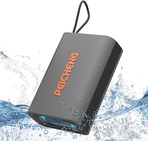 PEICHENG Speaker, Portable Wireless Bluetooth Speakers, Waterproof Loud Stereo Sound with RGB Lights TWS Paire Long Playtime for Home/Party/Outdoor, Electronic...