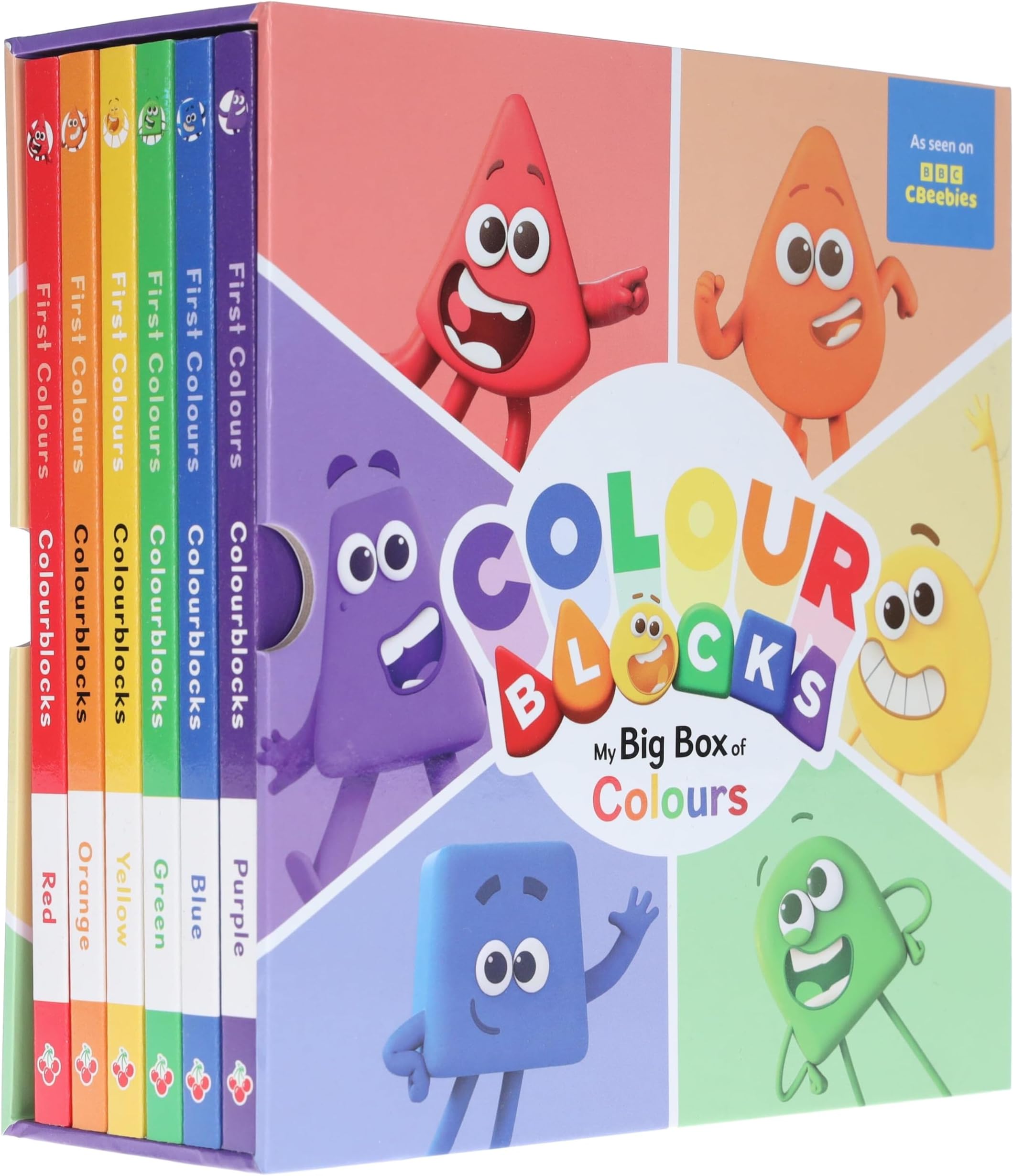 Colourblocks My Big Box of Colours 6 Books Collection Set (Loveable Red, Excited Orange, Happy Yellow, Nature-loving Green, Royal Purple, calm & cool Blue) (Numberblocks Board Books)