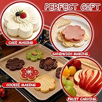 Vista 3 de Cortador de galletas de flores, paquete de 5..