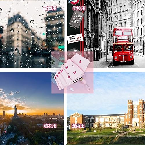 Miniatura 2 de Paraguas infantil para niñas y niños, paraguas resistente al viento, paraguas plegable compacto de viaje, paraguas ligero y portátil para automóvil,