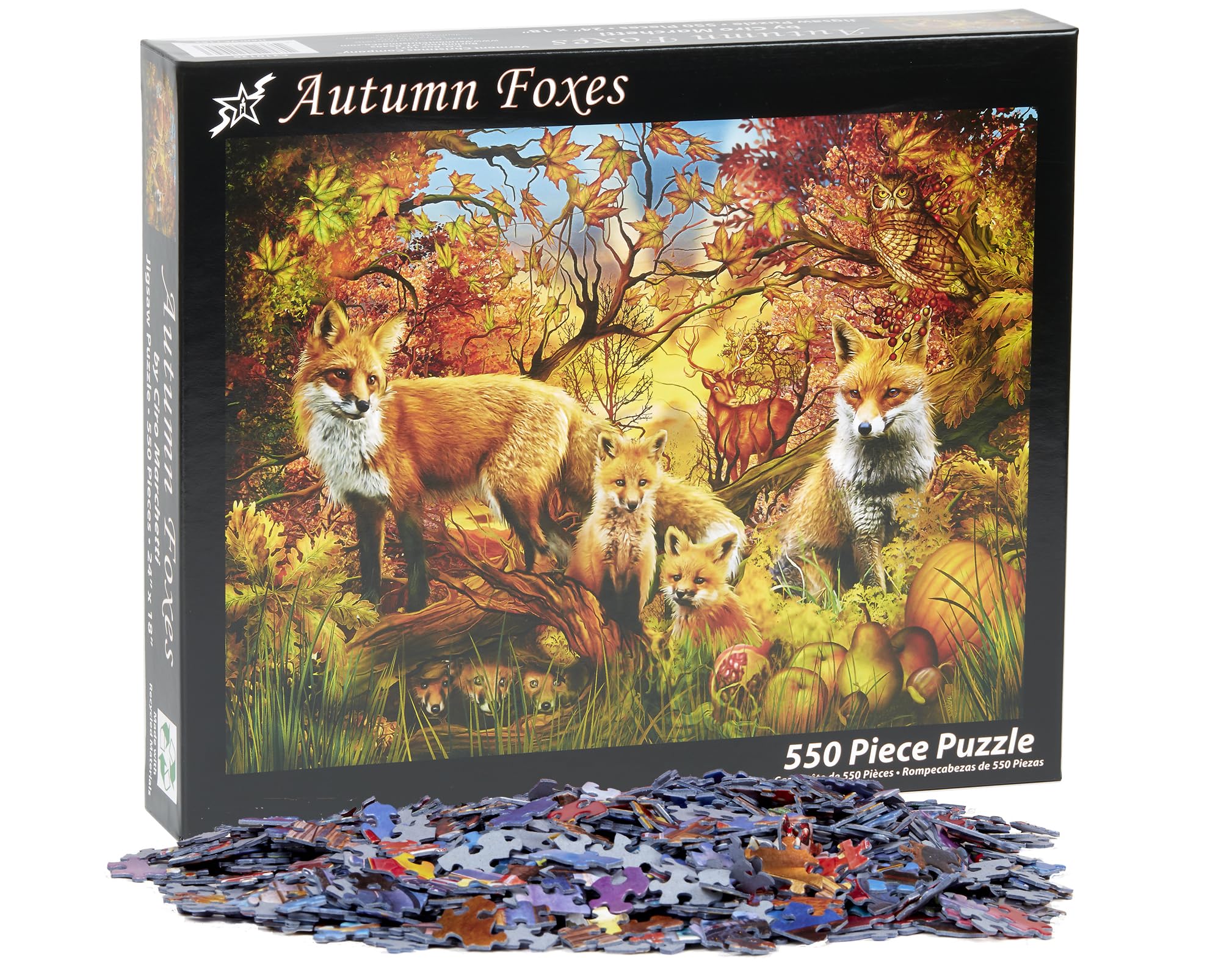 Puzzle jesienne lisy 550 sztuk