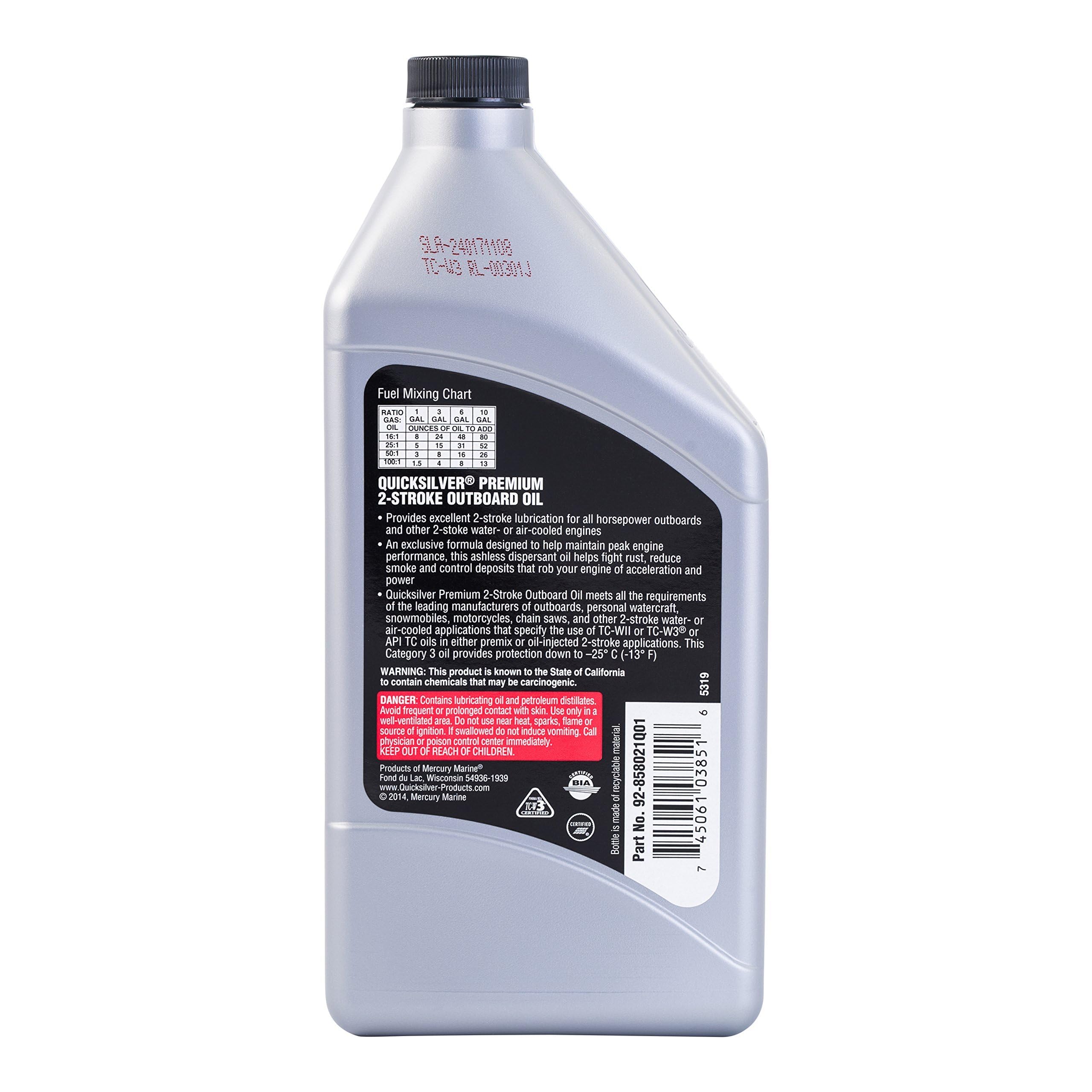 Mercury Quicksilver Premium 2 ciclo fuoribordo olio 907,2 gram