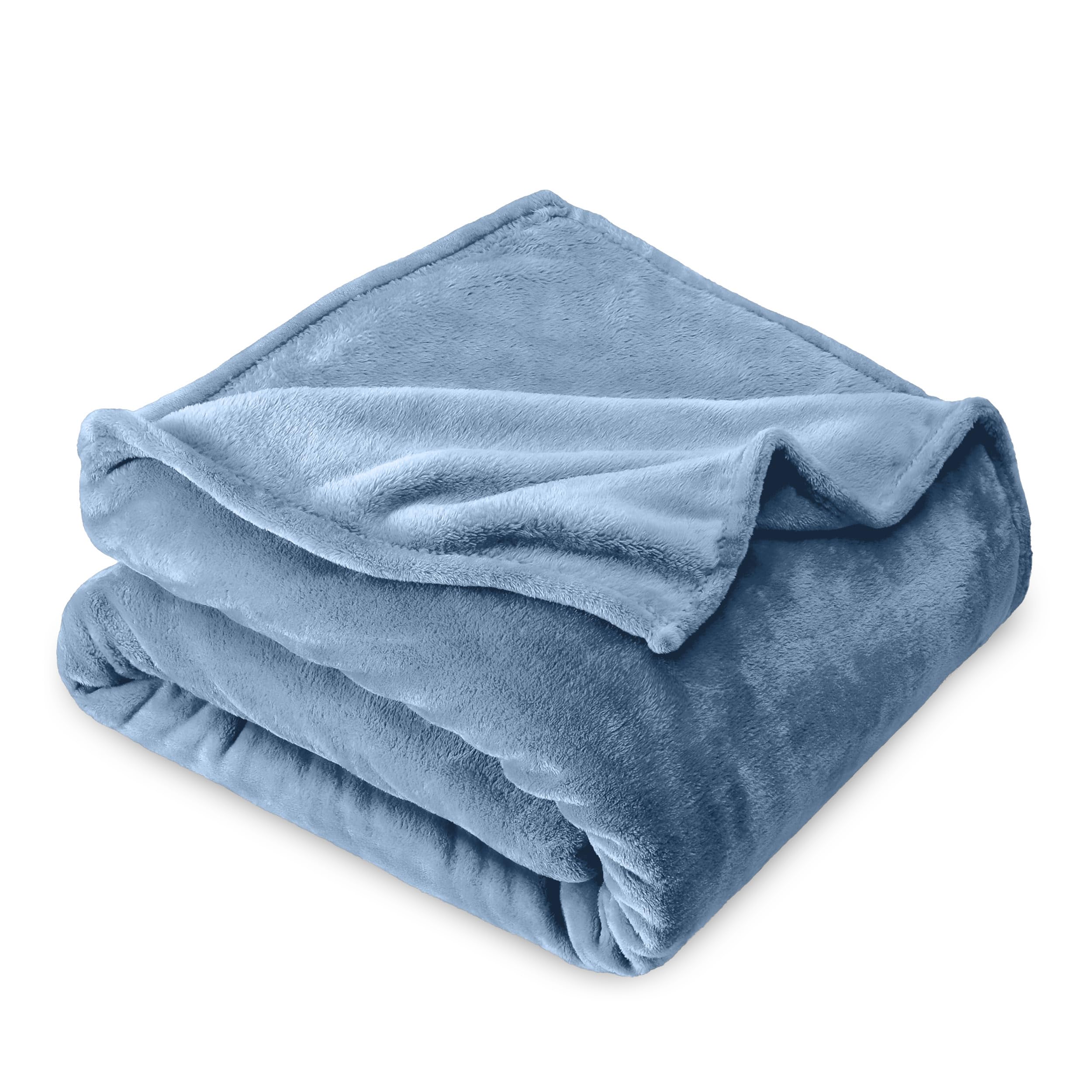 Bare Home Fleece Blanket - King Size - Ultra-Soft Lightweight for Bed, Sofa, and Couch - Luxury Microplush - Cozy Warm Blanket (King, Coronet Blue)OEKO-TEX STANDARD 100