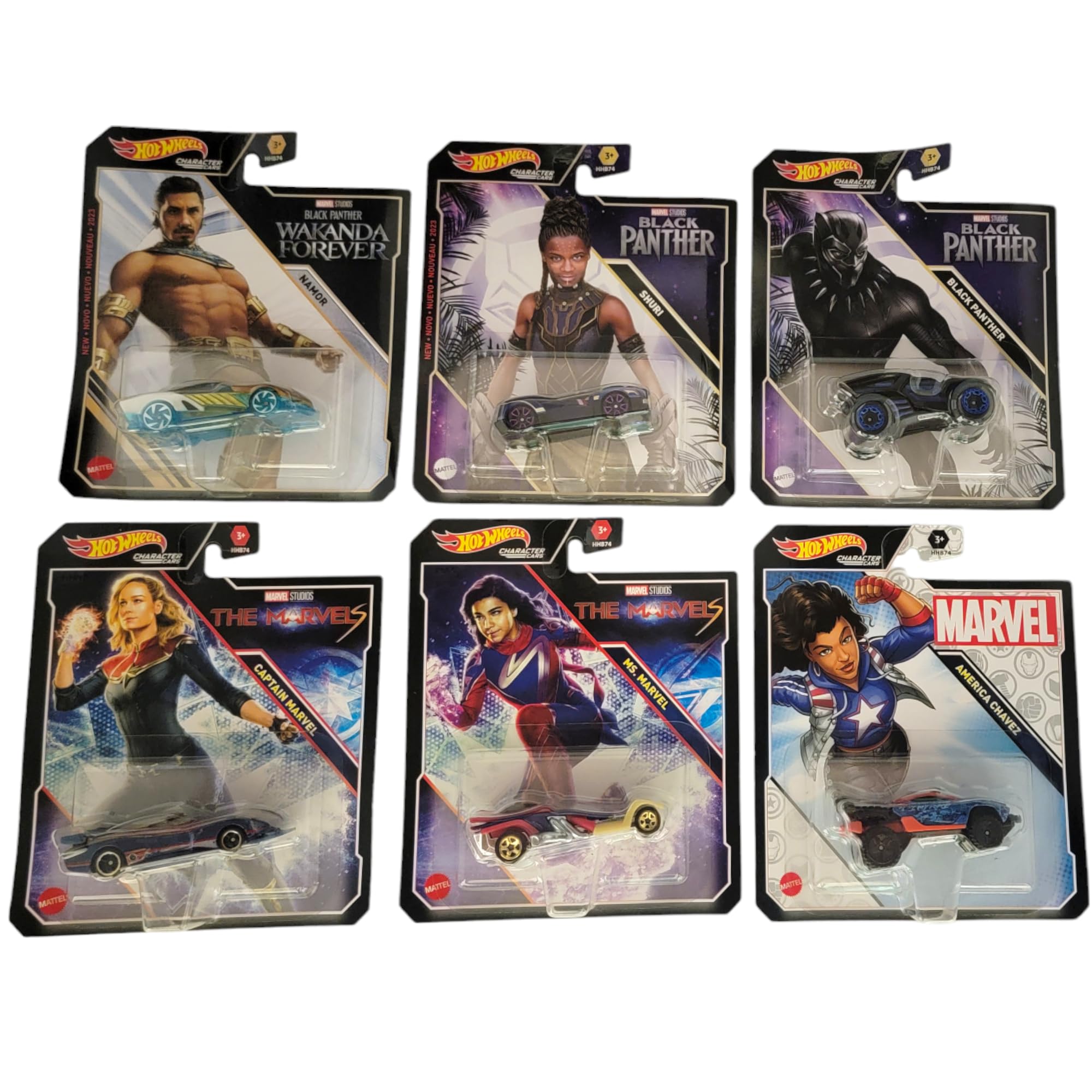 Marvel Hot Wheels 6個コンプリートセット