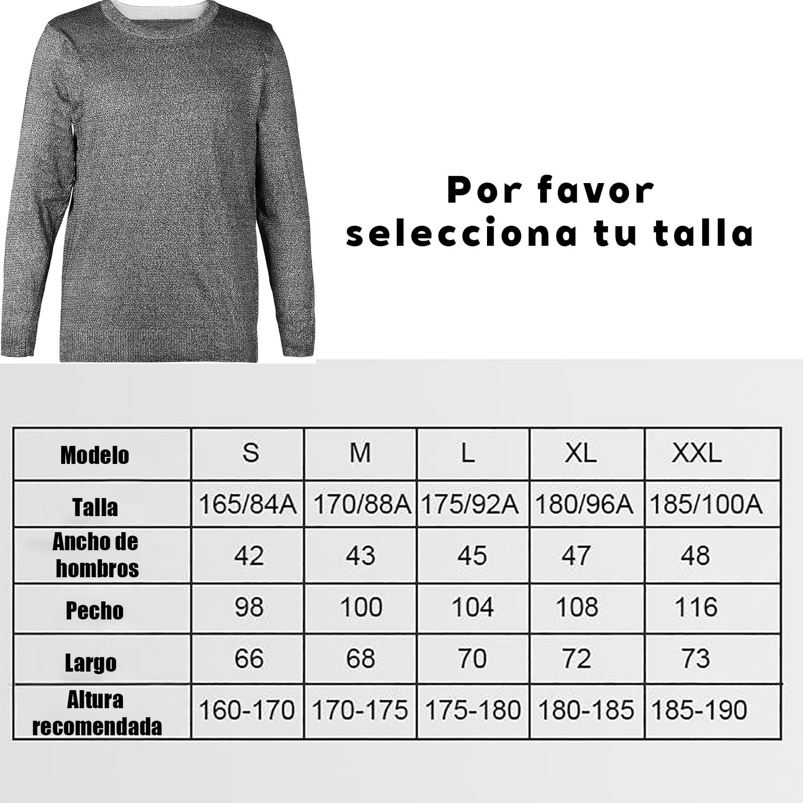 Ropa Anticorte Resistente(Gris),Cortes Equipo De ProteccióN,Corte Seguridad Resistente,CóModo Y Transpirable Para Aventura Al Aire Libre,ProteccióN Contra Cortes De Vidrio