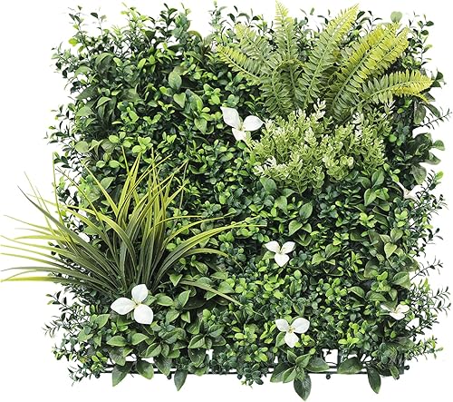 FLORALEAF 1 panel de boj artificial de 20 x 20 pulgadas, pantalla de privacidad para plantas de seto topiario, hiedra sintética, telón de fondo, FLORALEAF 1 panel de boj artificial de 20 x 20 pulgadas, pantalla de privacidad para plantas de seto topiario, hiedra sintética, telón de fondo,