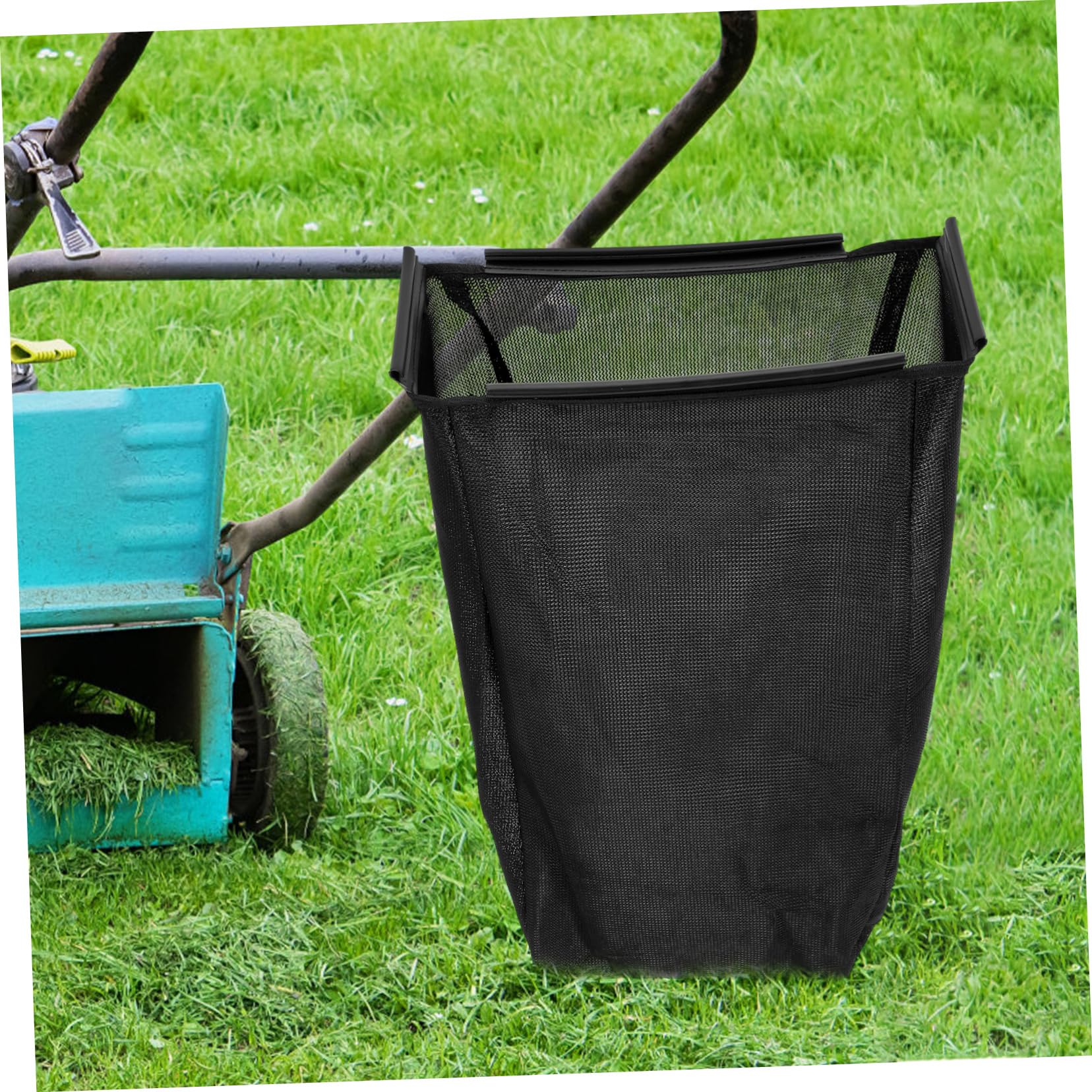 Paquet de Ramassage D’herbe en Nylon Noir pour Tondeuse à Gazon