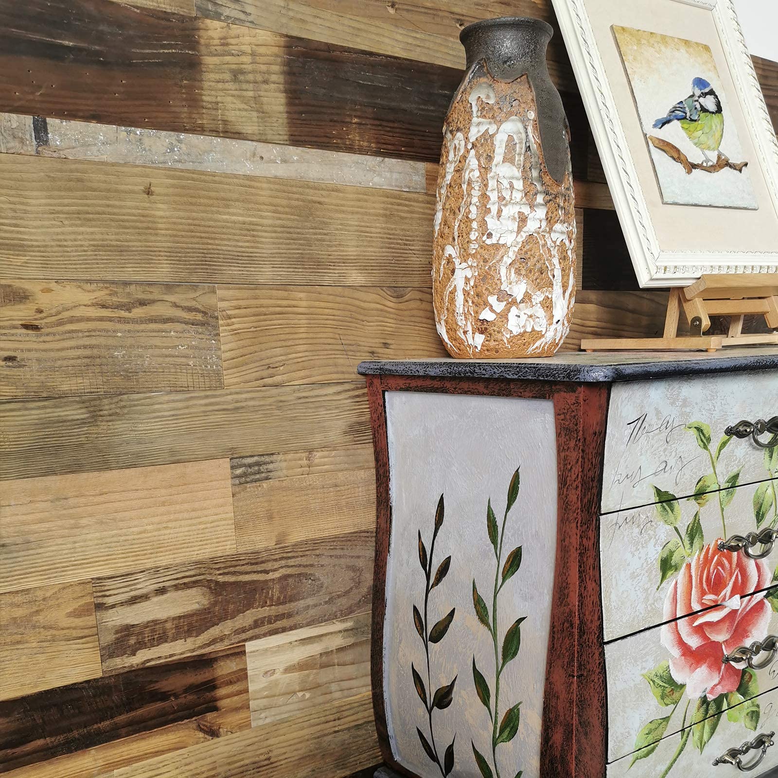 Buy Colamo Sample Peel and Stick Reclaimed Wood Wall Panels,RV