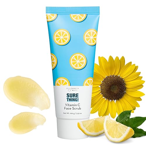 Elizabeth Mott Sure Thing - Exfoliante facial con vitamina C Limpiador facial exfoliante activado por calor para limpieza profunda de poros y piel