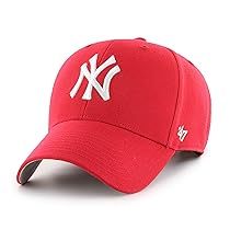 ’47 MLB New York Yankees MVP – Berretto da baseball unisex, regolabile, design e lavorazione di alta qualità, con logo bianco, rosso