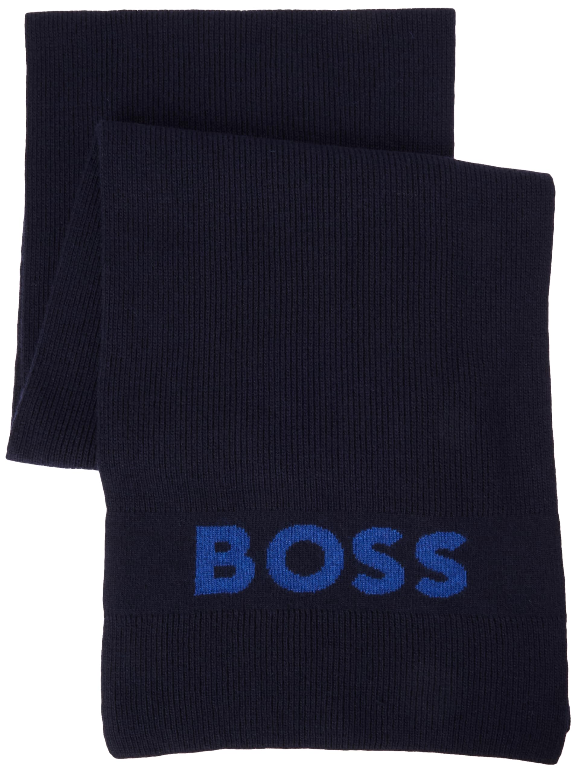 BOSS Elio_Scarf Bufanda, Dark Blue404, Talla única para Hombre